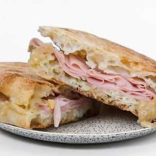 Mortadella, Gouda, Artichoke Panini
