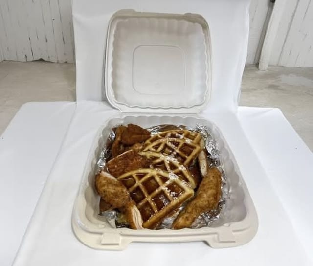 Chicken Fingers & Waffles Combo #3.