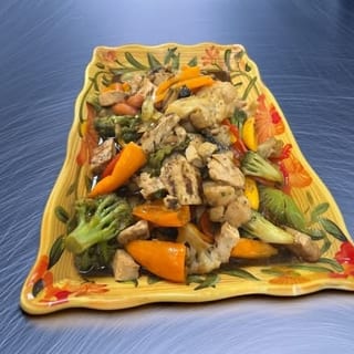 Teryaki Chicken Over Rice and Veggies