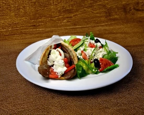 Gyro & Greek Salad Combo Plate.