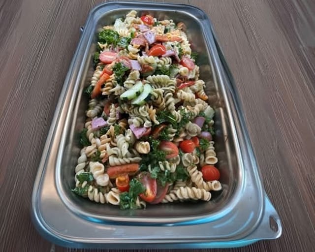 Mamamia Italian Tri Color Pasta Salad.
