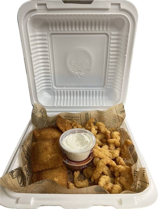 Fried Ravioli & Fried Calamari Rings Combo #9.