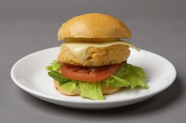 Salmon Burger.