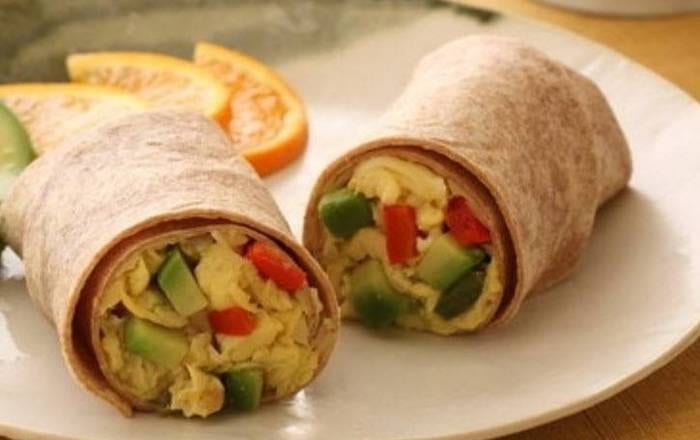 Avocadorrito Breakfast Burrito.