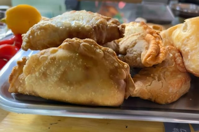 Cheese N Spinach Empanadas.