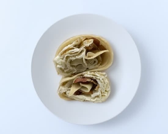 Bacon, Egg Whites and Swiss Wrap.