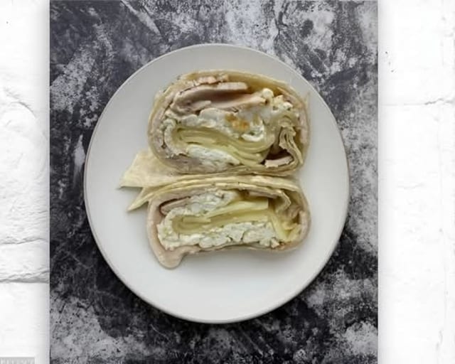 Light Grilled Turkey Wrap.