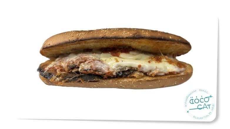 Eggplant Parmiginia Hero.