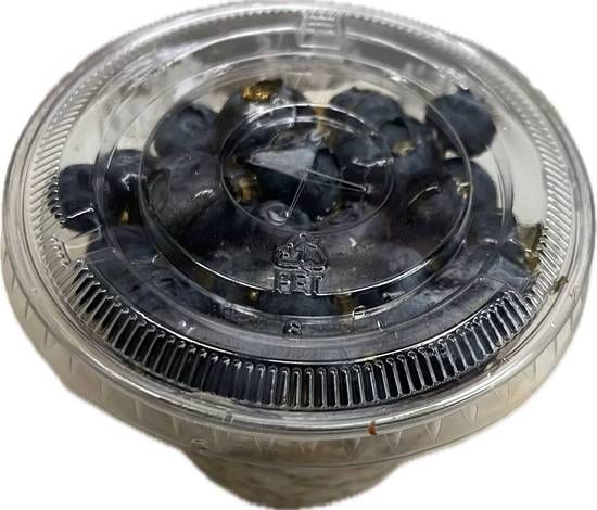 Blueberry Overnight Oats with Chia Seeds.