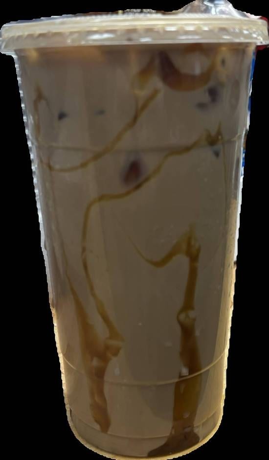 Homemade Grace's Caramel Macchiato Iced Coffee.