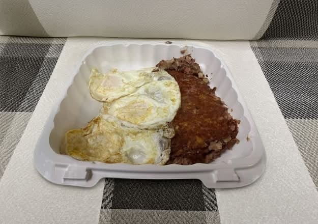 Corned Beef Hash N Eggs.