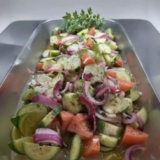 Cucumbers, Tomatoes & Onions Healthy Salad