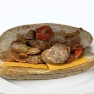 The Paisano (Sausage N Peppers Hero) with Cheddar Cheese