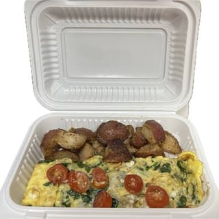 Farmers Crumbled Blue Cheese Omelette