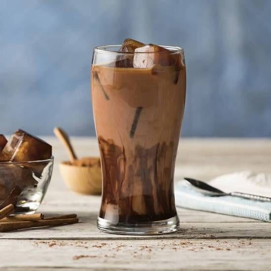 Homemade Grace's Mocha Iced Coffee.