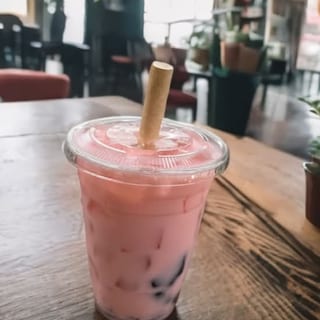 Strawberry Boba Tea